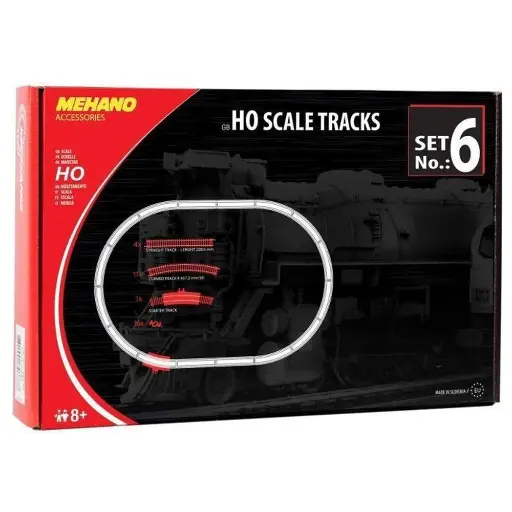 [MEF106] Coffret de voie N°6 MEHANO F106 - HO 1 : 87 - Code 100