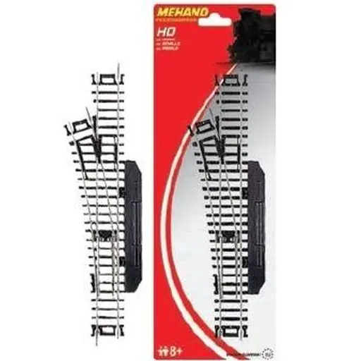 [MEF282] Aiguillage manuel Gauche 30° 457.2/228.6mm Méhano 58282 - F282 | HO 1/87 & Code 100