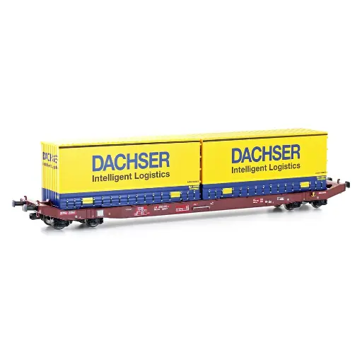 [ME28409] Wagon porte-conteneurs Sgkkms 698 - Mehano 28409 - HO 1/87 - DB AG - Ep VI - 2R