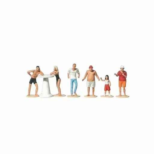 [ME0212524] Personnages à la buvette - Merten 0212524 - HO 1/87