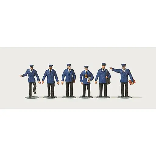 [ME0212529] Lot de 6 Travailleurs Ferroviaire - Merten 0212529 - HO: 1/87