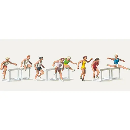 [ME0212486] Lot de 6 personnages Coureuses de haies - Merten 0212486 - HO 1/87