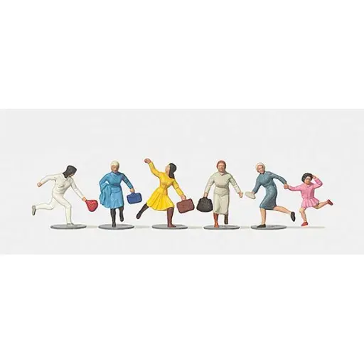 [ME0210971] 6 voyageuses pressées - Merten 0210971 - HO 1/87
