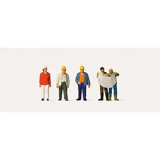 [ME0212572] Ouvriers de chantier avec leurs accessoires - MERTEN 0212572