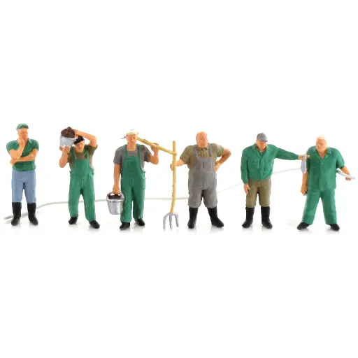 [ME0212559] 6 gardiens de zoo - MERTEN 0212559 - HO 1/87