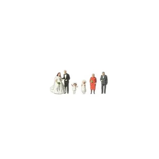 [ME0272535] Lot de 6 personnages en tenue de mariage - Merten 0272535 - N 1/160