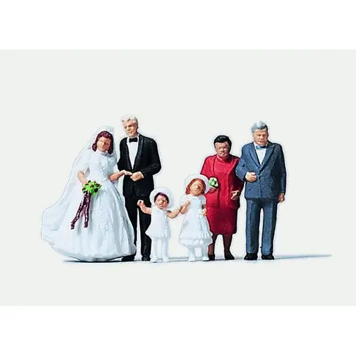 [ME0272535] Lot de 6 personnages en tenue de mariage - Merten 0272535 - N 1/160