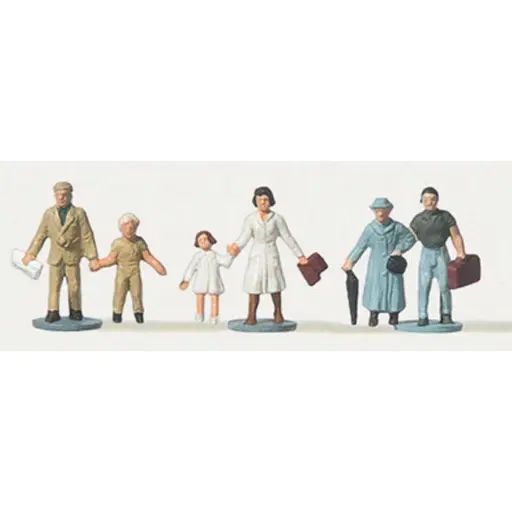 [ME0270820] Lot 3 groupes de 2 touristes / 6 personnages - Merten 0270820 - N 1/160