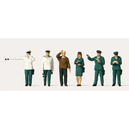 [ME0282557] Lot de 6 personnages de la police routière Merten 0282557 - TT 1/120