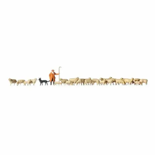 [ME0272583]  Berger avec chien et ses moutons - Merten 0272583 - N 1/160