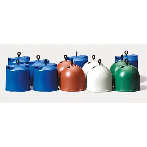 [ME0212520] Lot de 12 Containers à papier et verres - Merten 0212520 - HO 1/87