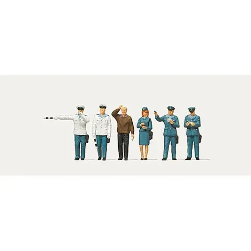 [ME0212557] Lot de 6 policiers - Merten 0212557 - HO 1/87