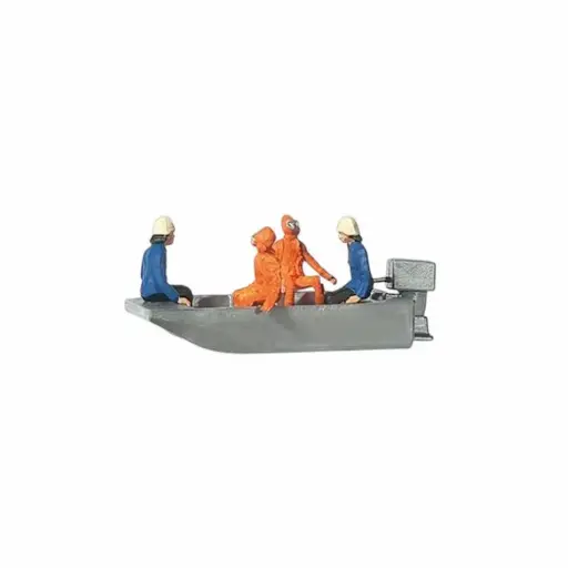 [ME0215013] Plongeurs Pompiers et bateau - Merten 0215013 - HO 1/87