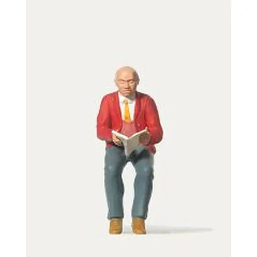 [ME0240001] Voyageur lisant le journal - Merten 0240001 - G 1/22.5