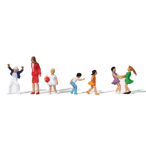 [ME0212590] Figurines écoliers et institutrice - Merten 0212590 - HO 1/87