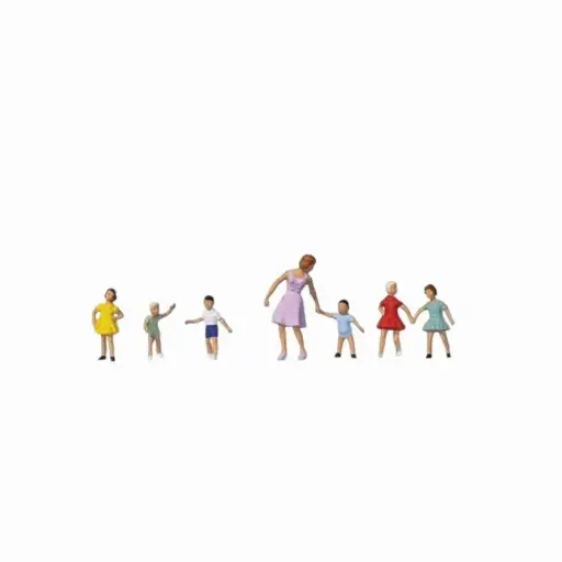 [ME0212591] 7 personnages au jardin d'enfants - Merten 0212591 - HO 1/87