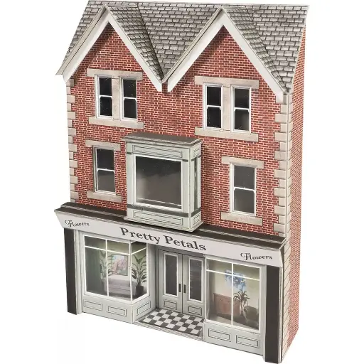 [MEPO374] Façade de magasin en bas-relief de High Street - Metcalfe PO374 - OO/HO