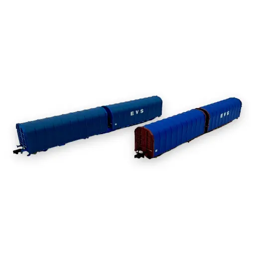 [MFN33070-33069] Coffret de 2 wagons bâchés - MFTrain 33070/33069 - N 1/160 - Lailps EVS - Ep VI - 2R