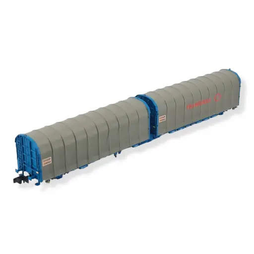 [MFN33078-33079] Wagon bâché - MFTrain 33078/33079 - Lails Transfesa - N 1/160 - Ep VI - 2R