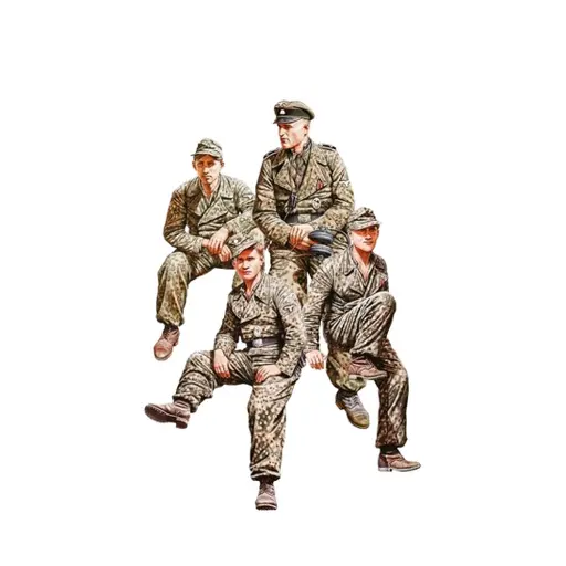 [35364] Figurine Ger. Tank Crew (4) France 1944 - Miniart 35364 - 1/35