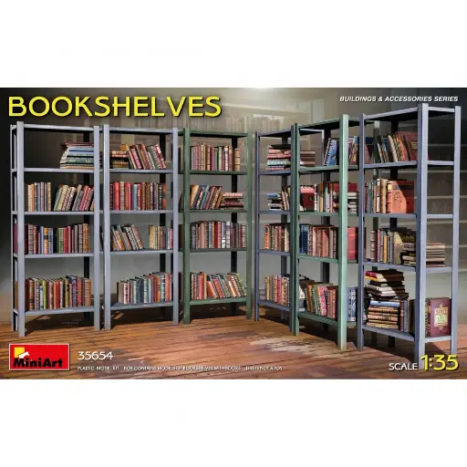 [MI35654] Lot de 6  Bibliothèques - Miniart 35654 - 1/35