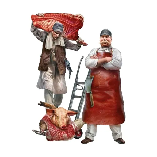 [MI38073] Figurines Set Bouchers - Miniart 38073 - 1/35
