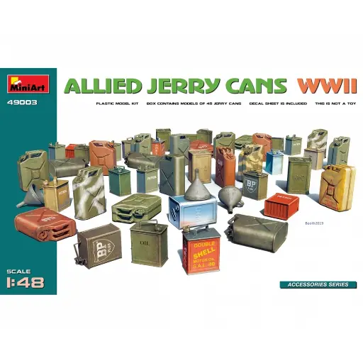 [MI49003] Lot de 45 Jerricans 1945 - Miniart 49003 - 1/48