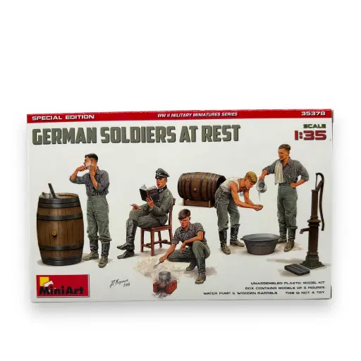 [MI35378] 5 Soldats allemands au repos - Carson 550035378 - 1/35