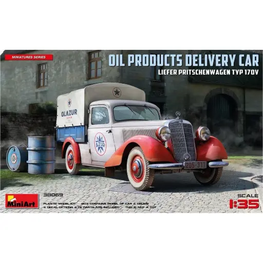 [MI550038069] Camionnette de livraison de barils de pétrole - Miniart 550038069 - 1/35