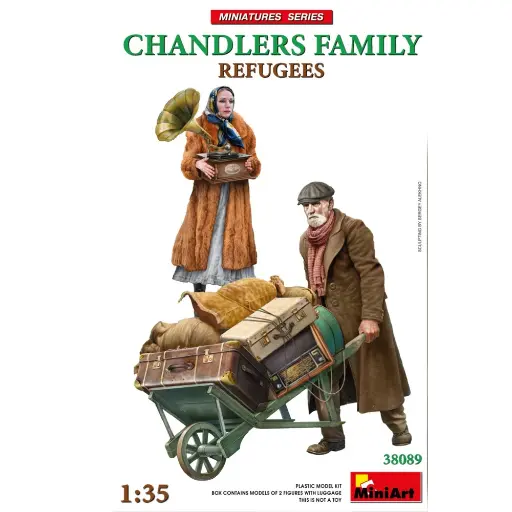 [MI550038089] Lot 2 figurines Réfugiées "La Famille Chandler"- Miniart 550038089 - 1/35