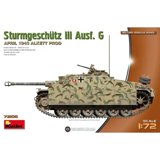 [MI550072106] Char Sturmgeschutz III AUSF.G Avril 1943 - Miniart 550072106 - 1/72