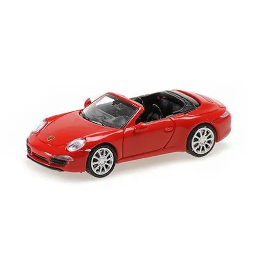 [MI870068030] Porsche 911 Cabriolet 2012 rouge - MINICHAMPS 870068030 - 1/87 HO
