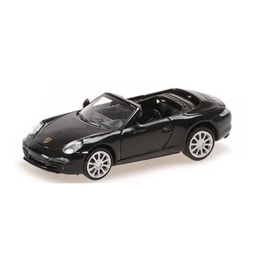 [MI870068031] Porsche 911 Cabriolet 2012 noire - Minichamps 870068031 - 1/87 HO