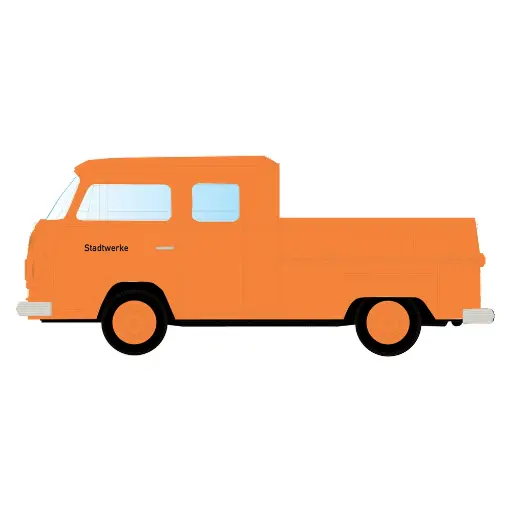 [LC3961] VW T2 DoKa Stadtwerke - Lemke LC3961 - N 1/160