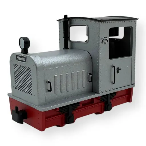 [MI5011] Locotracteur Gmeinder en argent avec châssis rouge - Minitrains 5011 - HOe 1/87 - 2R