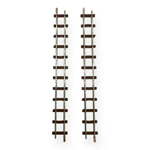 [MI9311] Lot 2 Rails Droits - 154MM - Minitrains 9311 - HOe : 1/87 - Code 83