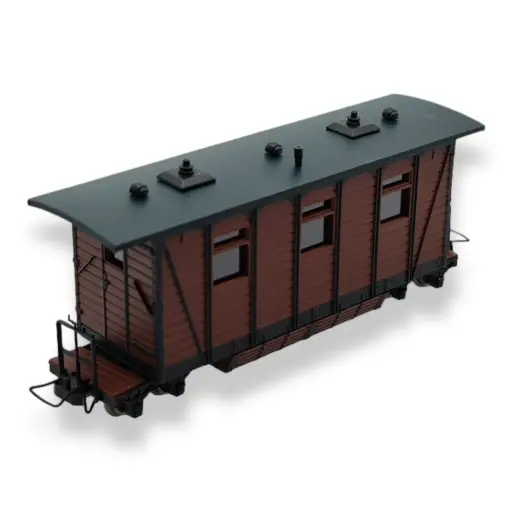 [MI5148] Voiture voyageurs marron MiniTrains 5148 - HOe 1/87