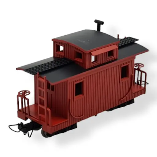 [MI5139] Voiture fourgon rouge MiniTrains 5139 - HOe 1/87