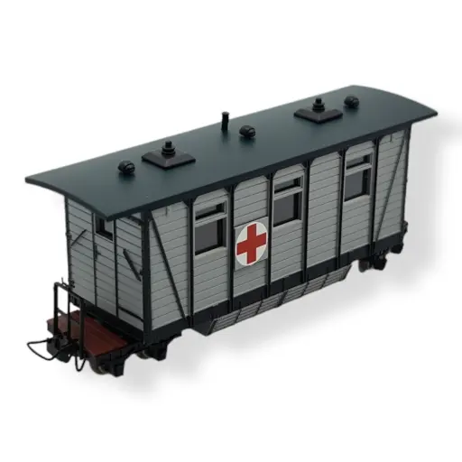 [MI5135] Voiture ferroviaire ambulance - MiniTrains 5135 - HOe 1/87