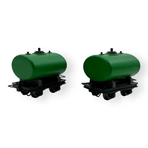 [MI5112] 2 wagons citernes verts - Minitrains 5112 - HOe 1/87 - 2R
