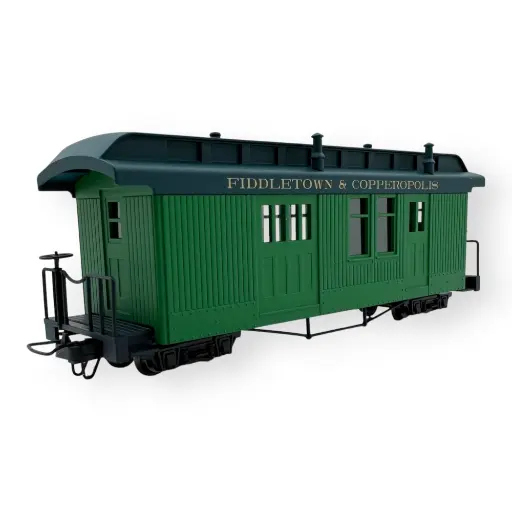 [MI5132] Fourgon à bagages F&C vert avec lettrage - Minitrains 5132 - HOe 1/87