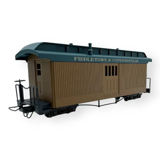 [MI5164] Voiture postale Fiddletown & Copperopolis marron, avec lettres - Minitrains 5164 - HOe 1/87 - 2R
