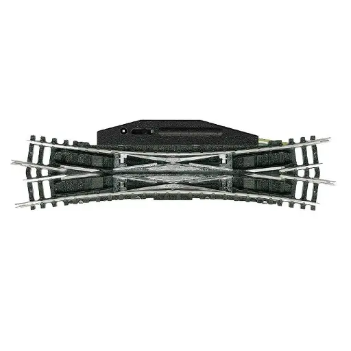 [TR14960] Traversée Jonction Double TJD électrique - Minitrix 14960 - N 1/160 - Code 80 - 15°