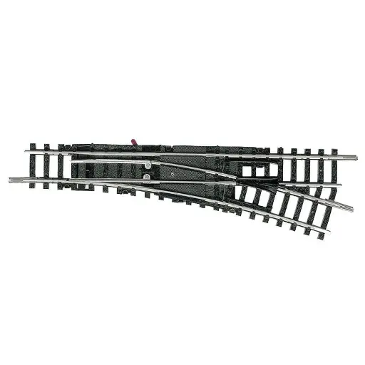 [TR14955] Aiguillage à droite Minitrix 15° 112.6mm - N : 1/160 - code 80 - 14955