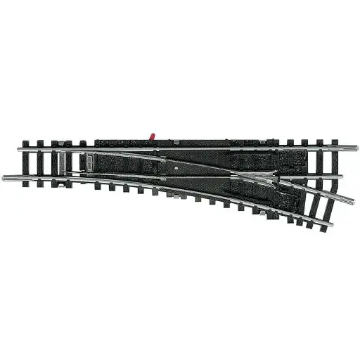 [TR14939] Aiguillage droite 15° coeur pola - Minitrix 14939 - 112.6 mm - N : 1/160 - code 80