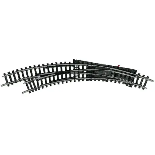 [TR14956] Aiguillage courbe à gauche 42° R1 / R2 Minitrix 14956 - N 1/160 - code 80