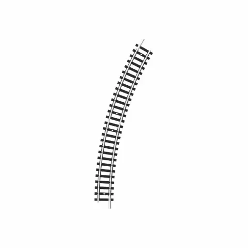 [TR14910] Rail courbe R2a 261,8 mm 30° code 80 - Minitrix 14910 - N 1/160 - 2R