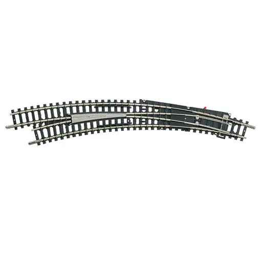 [TR14947] Aiguillage courbe gauche cœur pola 30° R3/R4 - Minitrix 14947 - N 1/160 - code 80