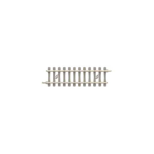 [TR14507] Rail droit traverses béton - Minitrix 14507 - N 1/160 - Code 60 - Longueur 50mm - 2R