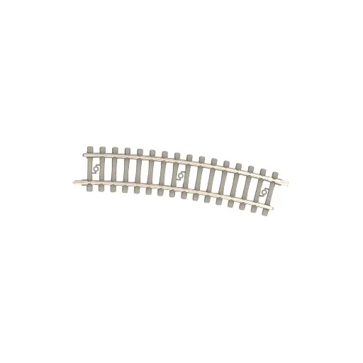 [TR14511] Rail courbe traverses béton - Minitrix 14511 - N 1/160 - Code 60 - Rayon 261,8mm - 2R